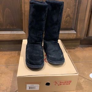 Gently worn, fur lined boots